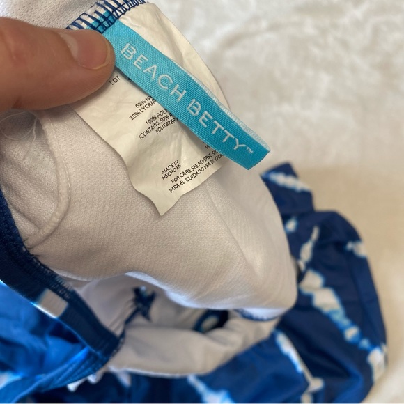 Beach Betty Blue Cut Out One Piece Swimsuit - Picture 7 of 8